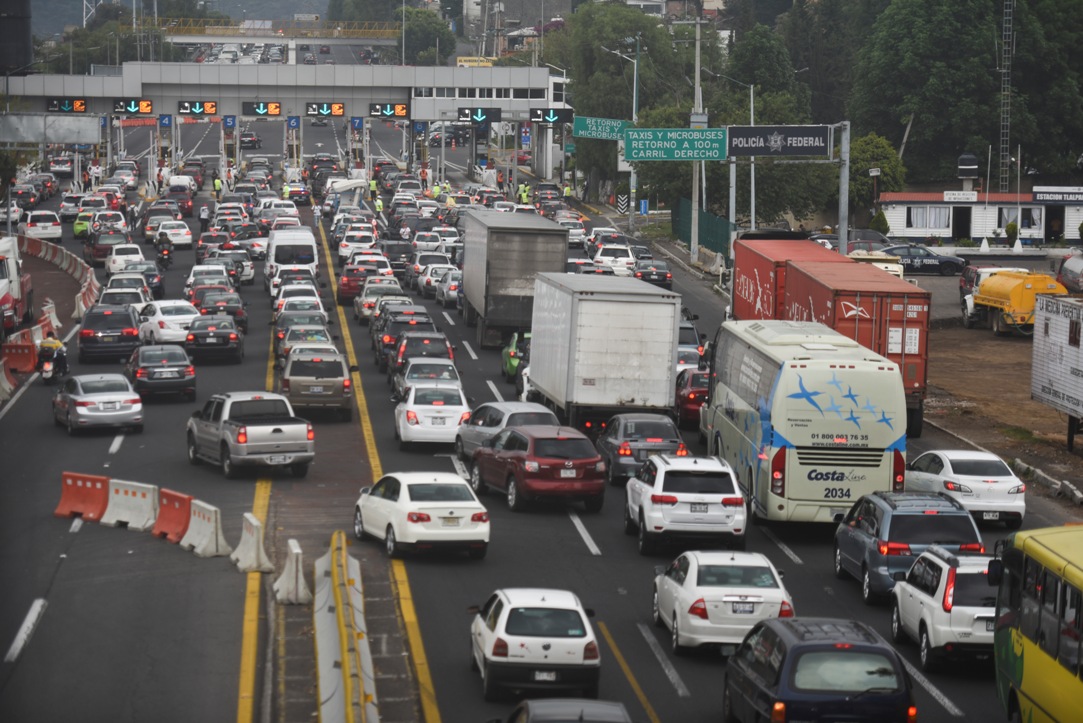 La Secretaría de Seguridad Pública informó que la salida a Cuernavaca es la más traficada de la ciudad.