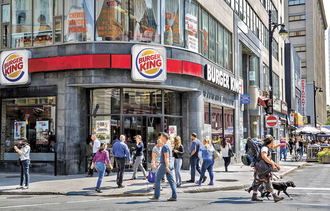 Una de los restaurantes de hamburguesas en Estados Unidos.  