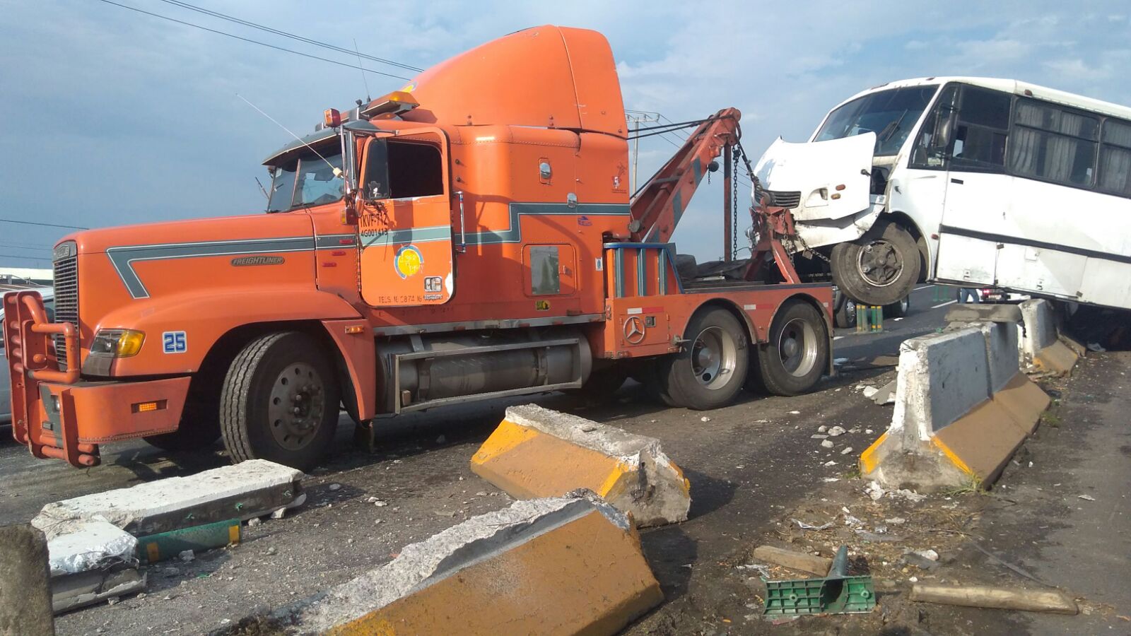 El “aparatoso” incidente no dejó ningún herido.