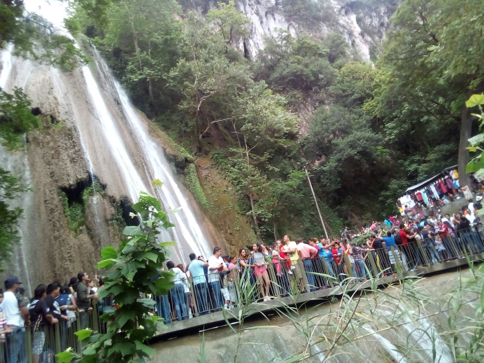 Todo el lugar está lleno de gente. 