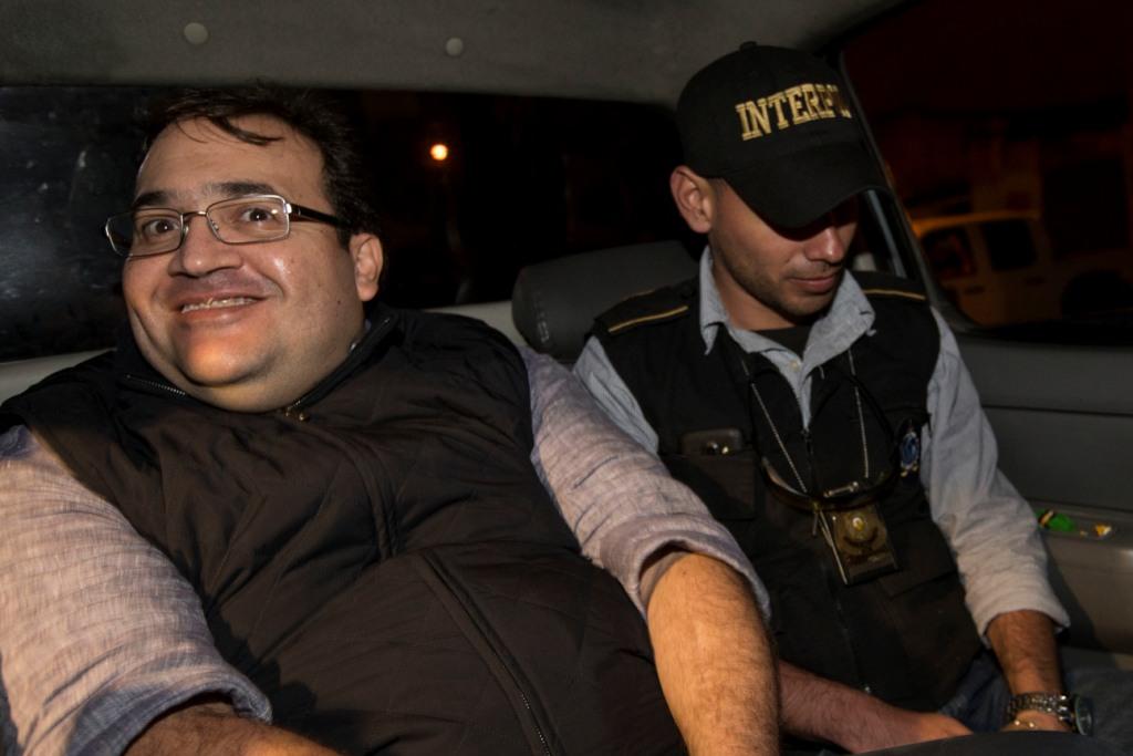 El ex gobernador de Veracruz, Javier Duarte de Ochoa, fue capturado ayer en un hotel de Guatemala.