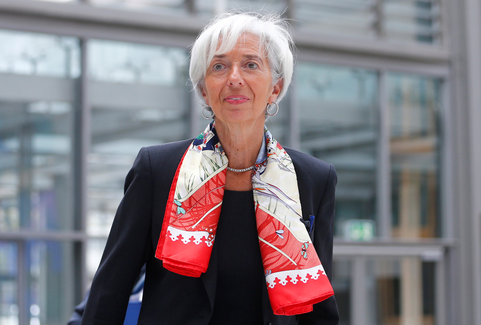 Christine Lagarde, directora del FMI, dice que el comercio aumenta el crecimiento.