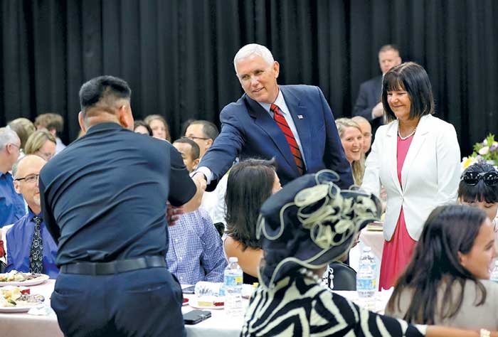 El vicepresidente reafirmó en Seúl el compromiso de su país con Corea del Sur.