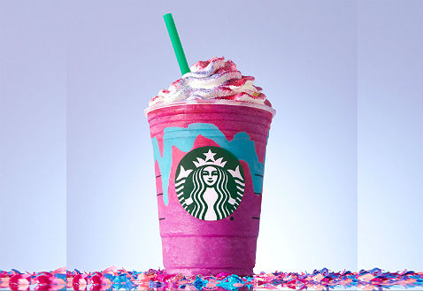 Así luce el multicolor Unicorn Frappuccino.