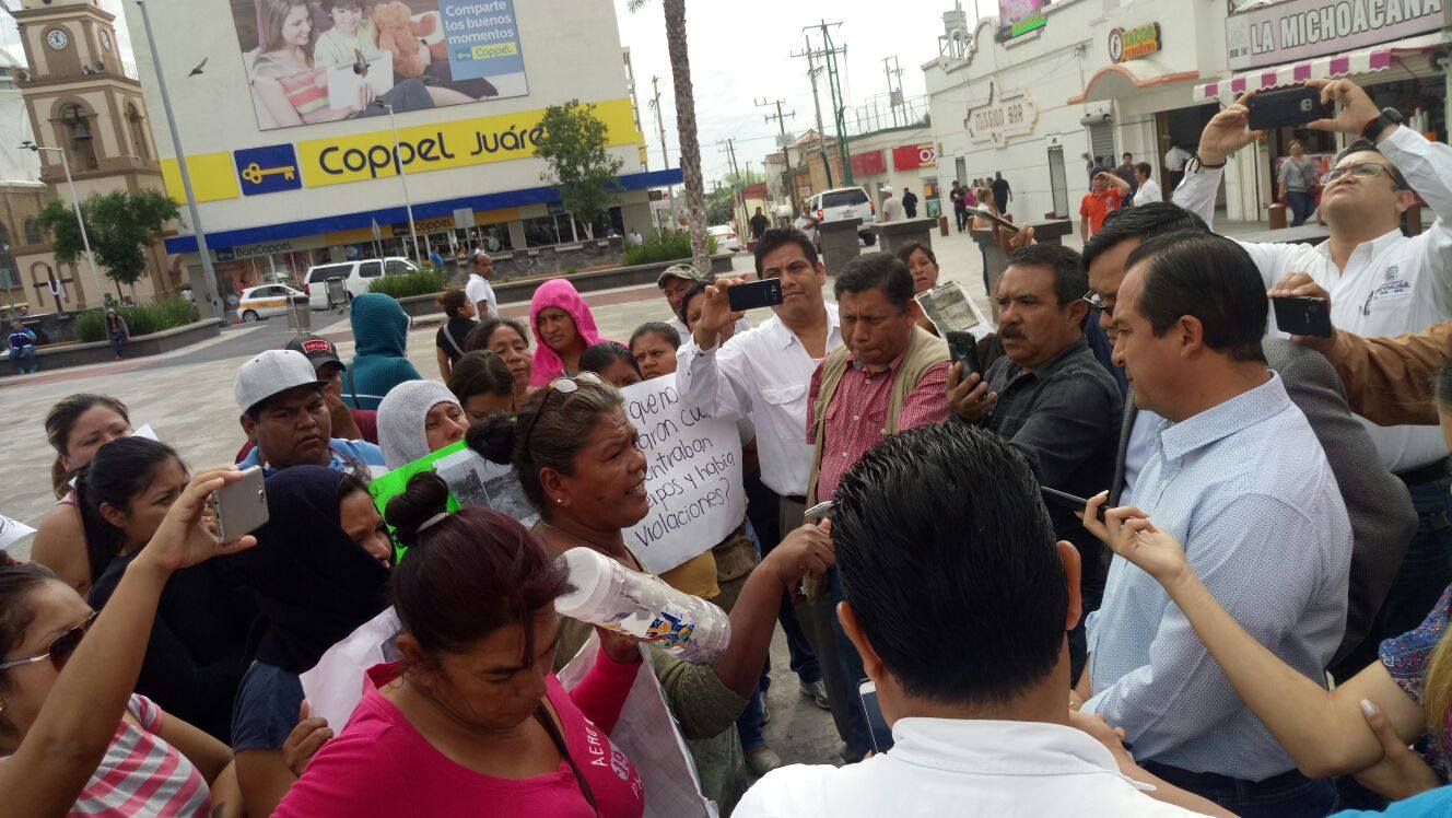 Manifestación de invasores de Reynosa.