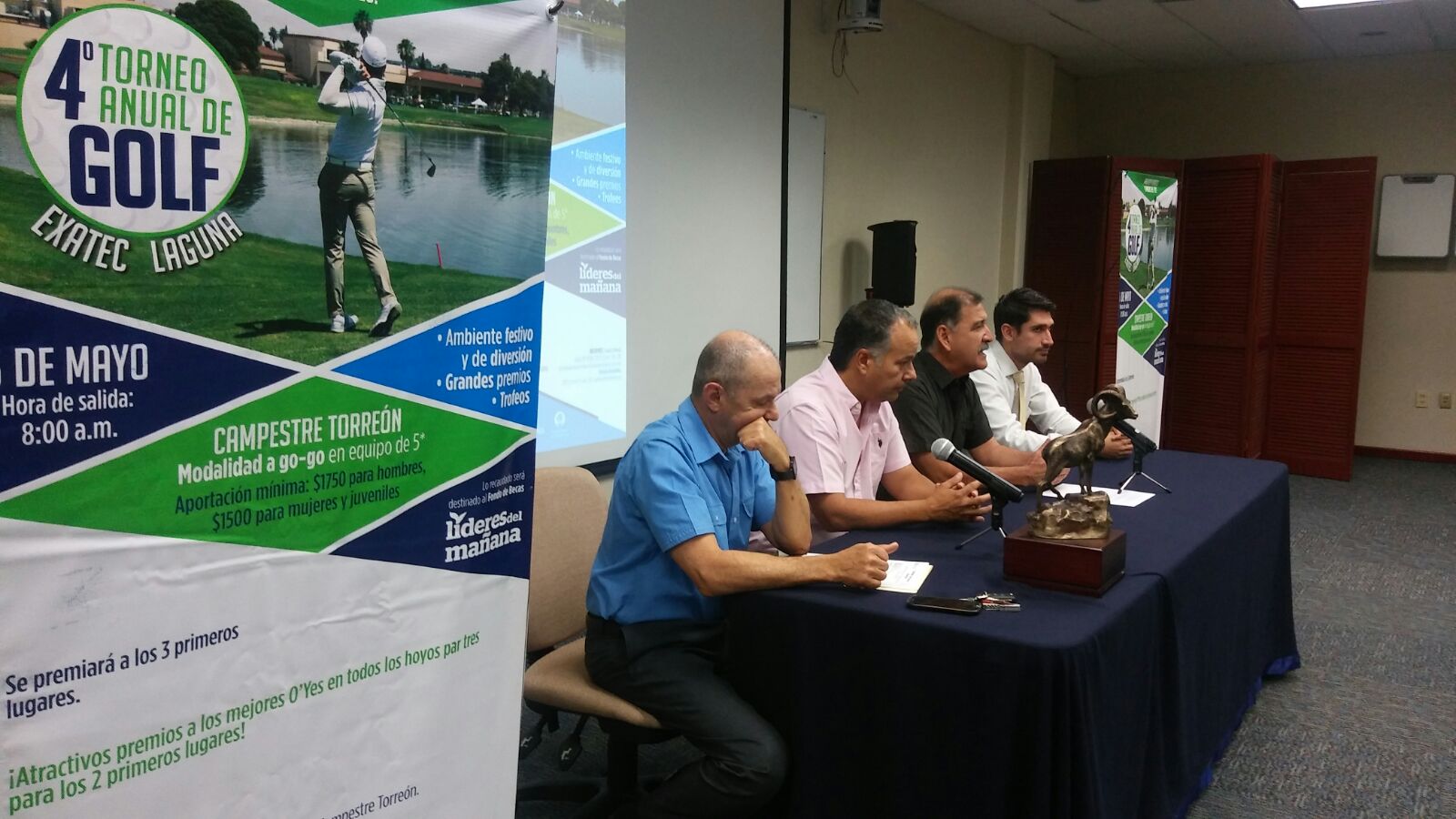 Presentan el IV Torneo de Golf Ex A Tec- Grupo Milenio