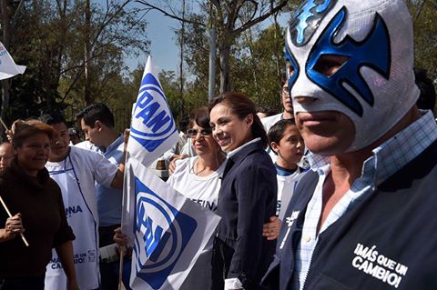 Atlantis en un acto de campaña