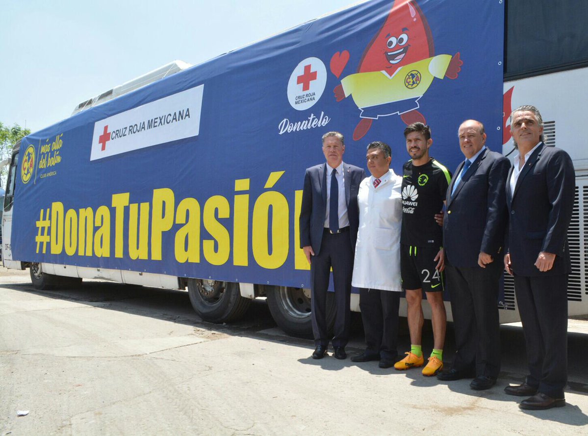Campaña 'Dona tu pasión' de Club América y la Cruz Roja 