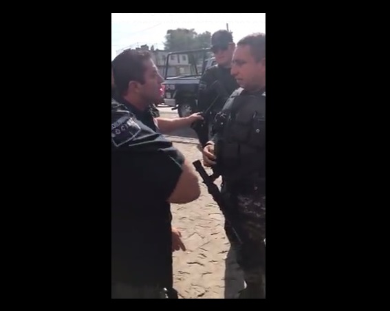 Este nuevo incidente entre corporaciones de seguridad se registró en la colonia Agua Fría