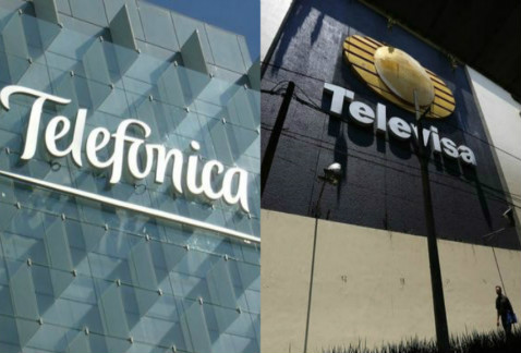 Telefónica y Televisa firmaron una alianza para distribuir contenidos.