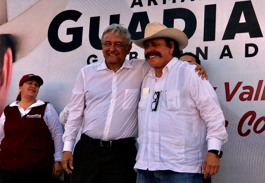 El candidato de Morena a la gubernatura, estuvo acompañado por Andrés Manuel López Obrador.