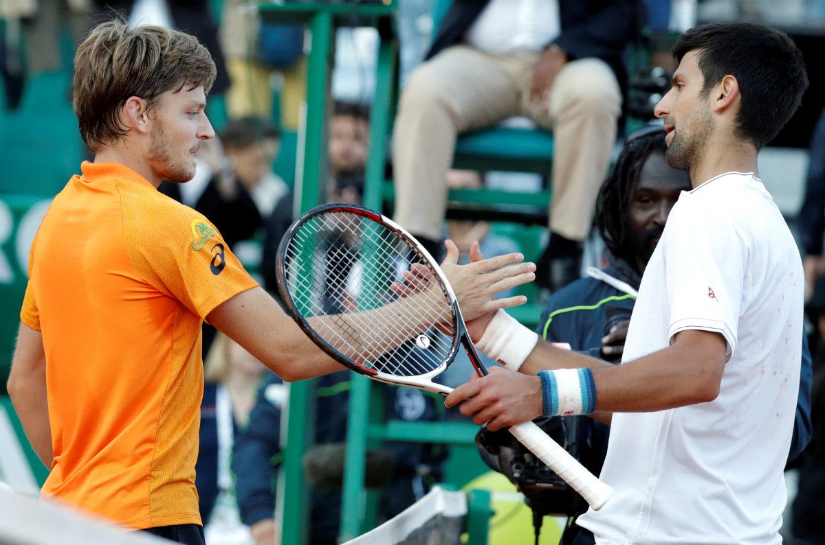 David Goffin elimina a Novak Djokovic de Montecarlo