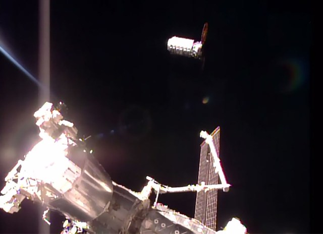 La aeronave de carga no tripulada Cygnus arribó con normalidad a la Estación Espacial Internacional (EEI).