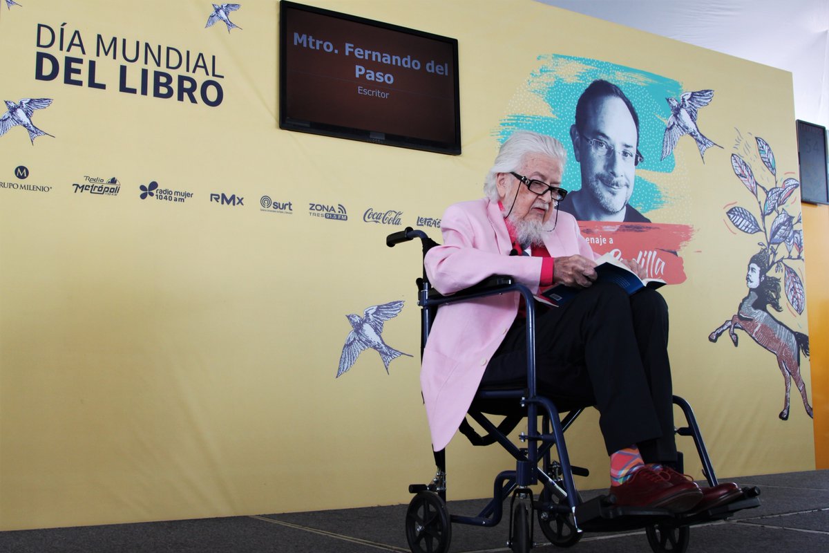 Fernando del Paso fue uno de los invitados que hoy darán voz a las letras de Ignacio Padilla 