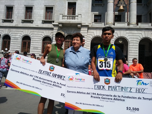 Ganadores, carrera atlética 
