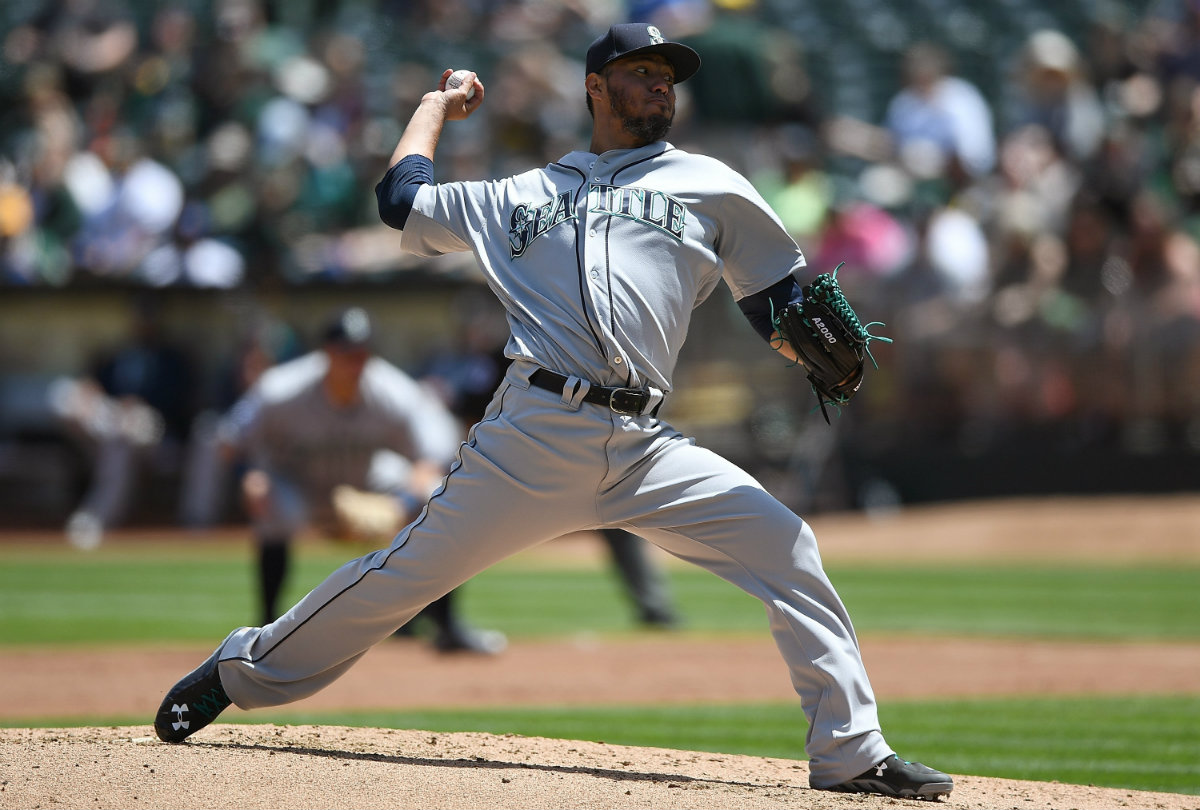 Yovani Gallardo, lanzador mexicano de los Marineros de Seattle