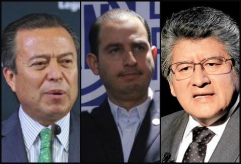 César Camacho, Marko Cortés y Francisco Martínez Neri se pronunciaron sobre el caso de la candidata de Morena.