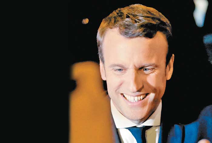 El candidato se presentó como una opción a los políticos tradicionales.
