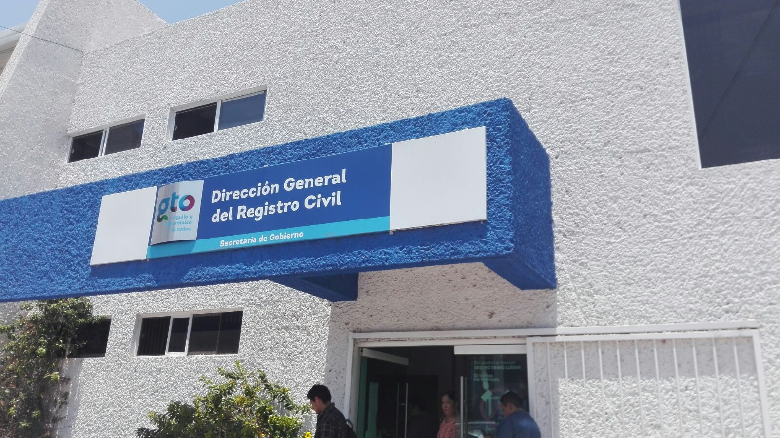Oficinas de la Dirección General del Registro Civil de Guanajuato.