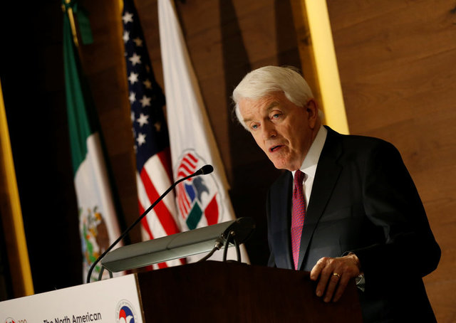 El presidente de la Cámara de Comercio de EU, Thomas Donohue.