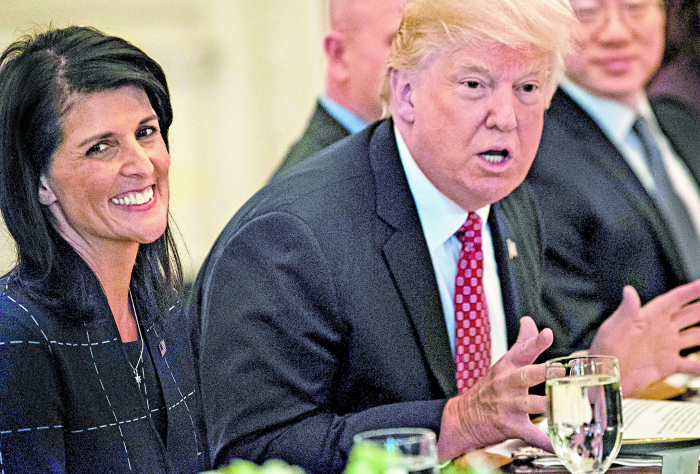 Trump, en el almuerzo de trabajo en la Casa Blanca con los embajadores del Consejo de Seguridad de la ONU.