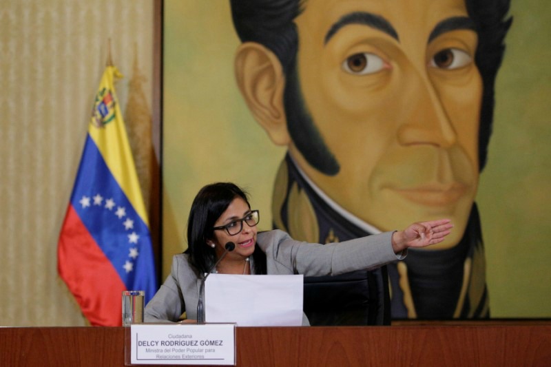 La canciller venezolana Delcy Rodríguez formuló la salida del organismo.