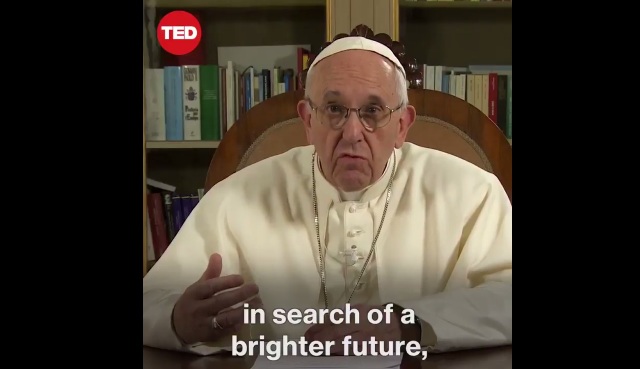 El papa Francisco dio una charla TED.