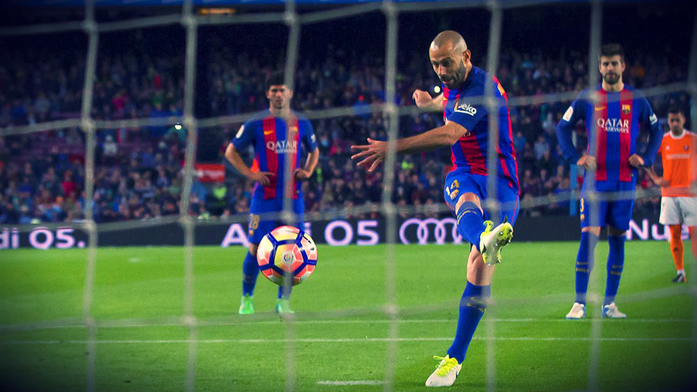 Mascherano marcó su primer gol como culé 