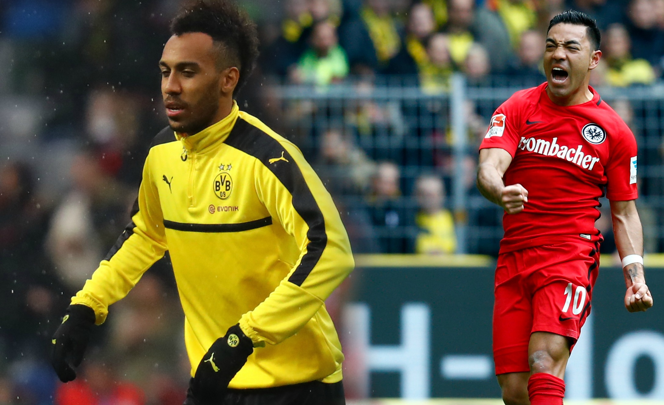 Pierre Emerick Aubameyang y Marco Fabián