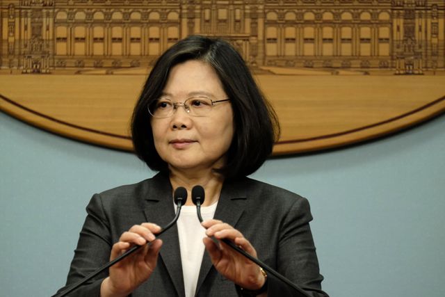 La presidenta de Taiwán, Tsai Ing-wen.