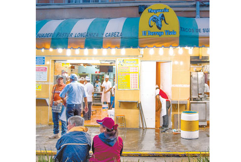 La taquería se ubica en la colonia Tacubaya. 