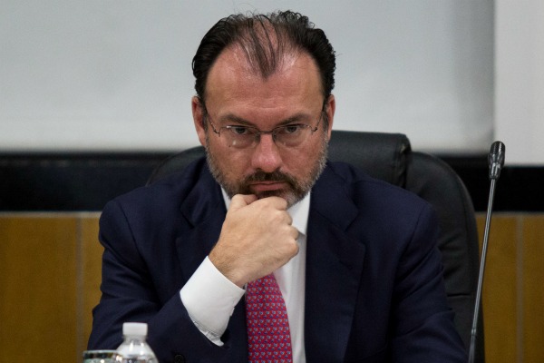 El secretario de Relaciones Exteriores, Luis Videgaray, dijo que el presidente Enrique Peña Nieto habló con Donald Trump para expresarle su preocupaci