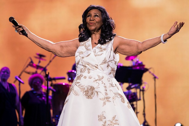 Aretha Franklin en el Festival de Cine de Tribeca 2017.