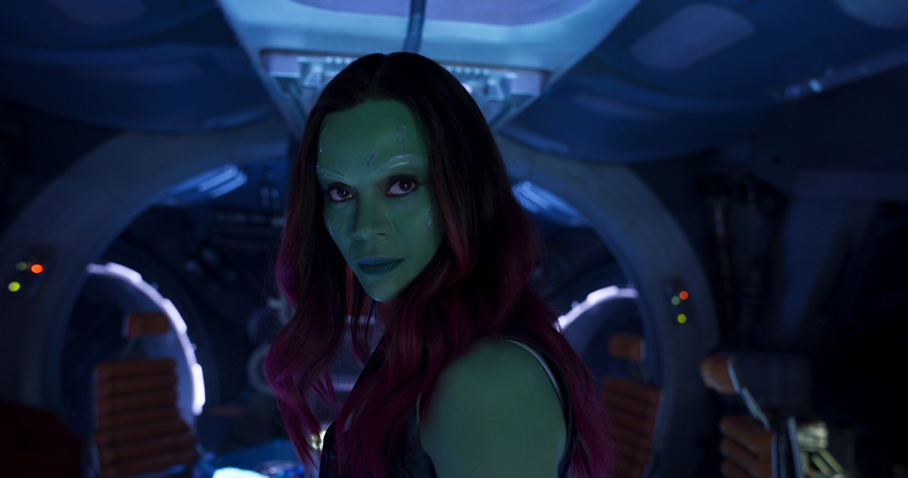 Zoe Saldana interpreta a Gamora en 'Guardianes de la Galaxia vol 2'. 