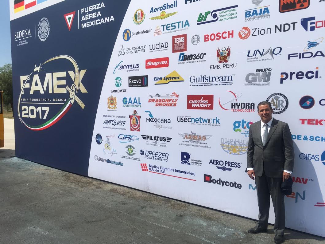 El gobernador de Guanajuato, Miguel Márquez, durante la FAMEX 2017.