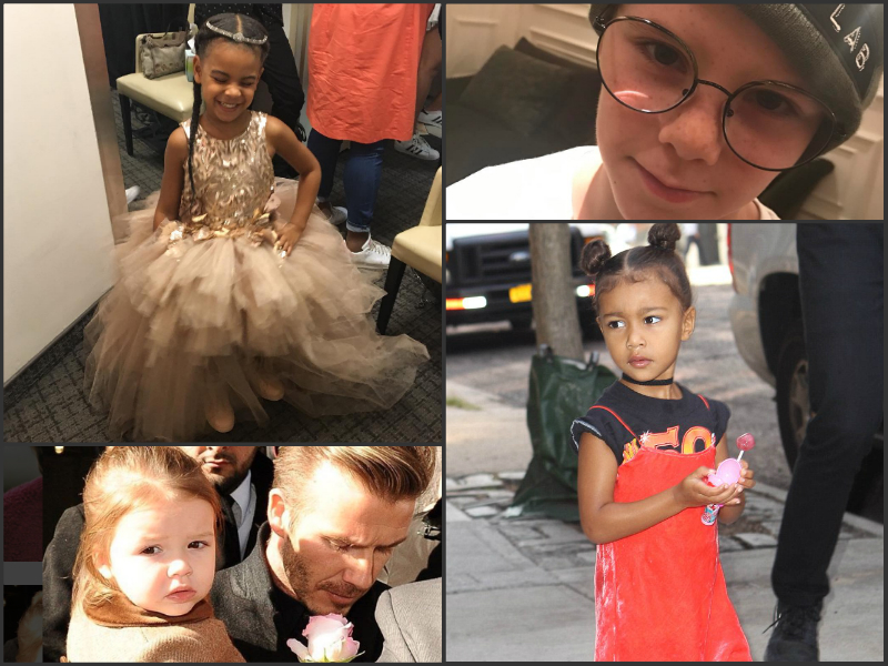 North West, Harper y Cruz Beckham y Blue Ivy Carter son algunos de los de la lista. 