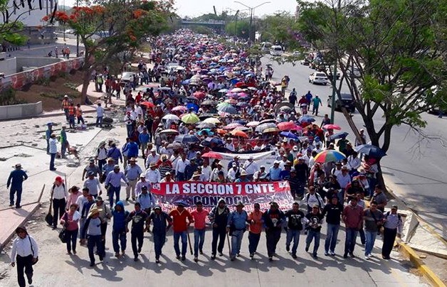 Los manifestantes partieron del parque Chiapasiónate.