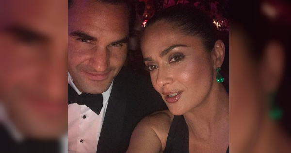 Roger Federer y Salma Hayek