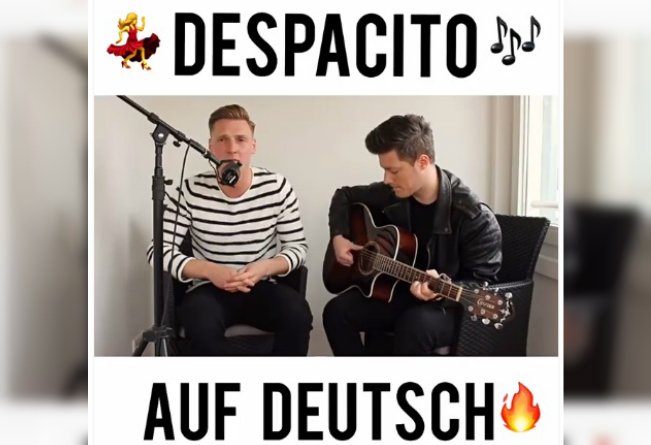 La versión en alemán de "Despacito" acumula más de 360 mil reproducciones en Facebook. 