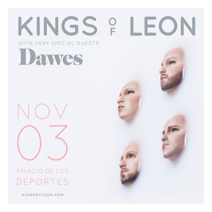 Kings Of Leon se presentará en el Palacio de los Deportes el 3 de noviembre. 