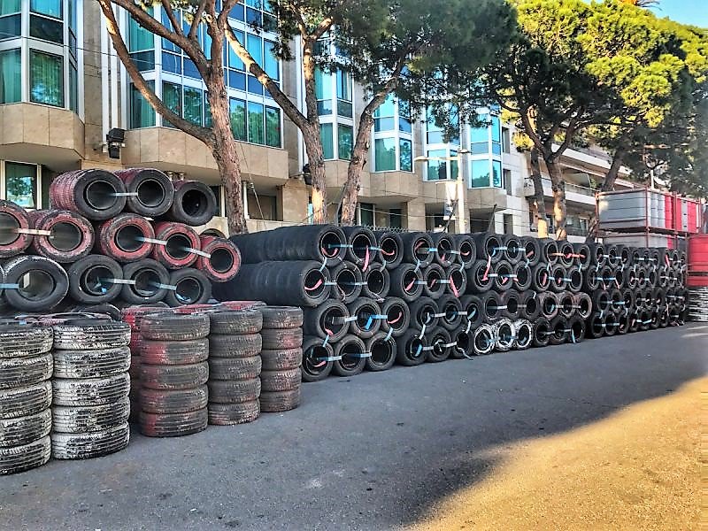 Llantas que serán utilizadas para el Gran Premio de Mónaco 