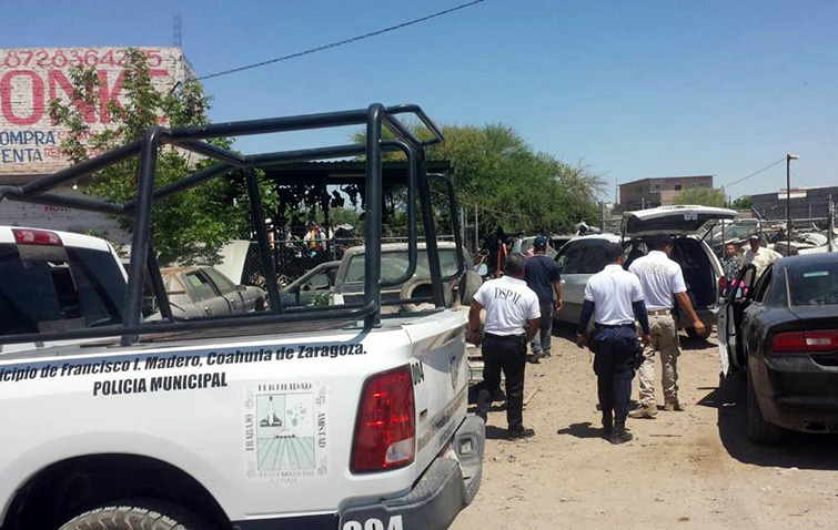 Operativo de revision a Yonkes de Francisco I. Madero.