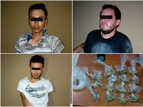 Los cuatro fueron puestos a disposición de la PGR. 