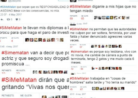 Usuarios de redes sociales crearon el hashtag #SiMeMatan.