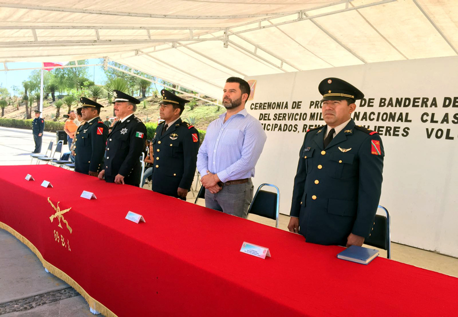 Se tomó protesta a los 186 jóvenes que realizarán el servicio militar nacional en el 69 Batallón de Infantería.