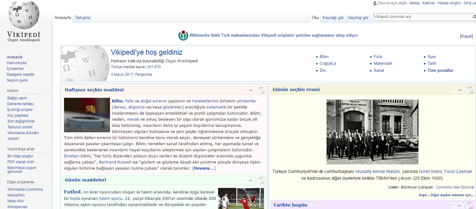 Wikipedia, una de las páginas web más consultadas en el mundo, está bloqueada desde el sábado por las autoridades turcas.