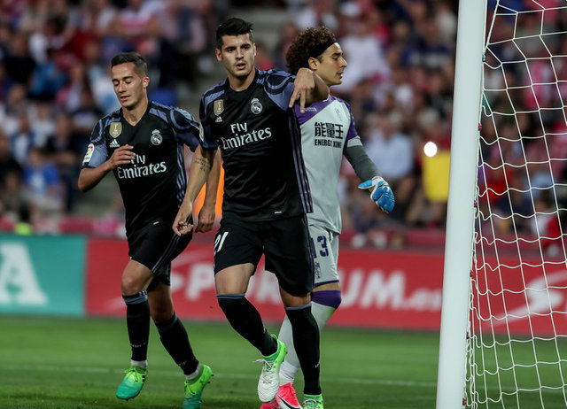 Álvaro Morata marcó dos goles ante el Granada