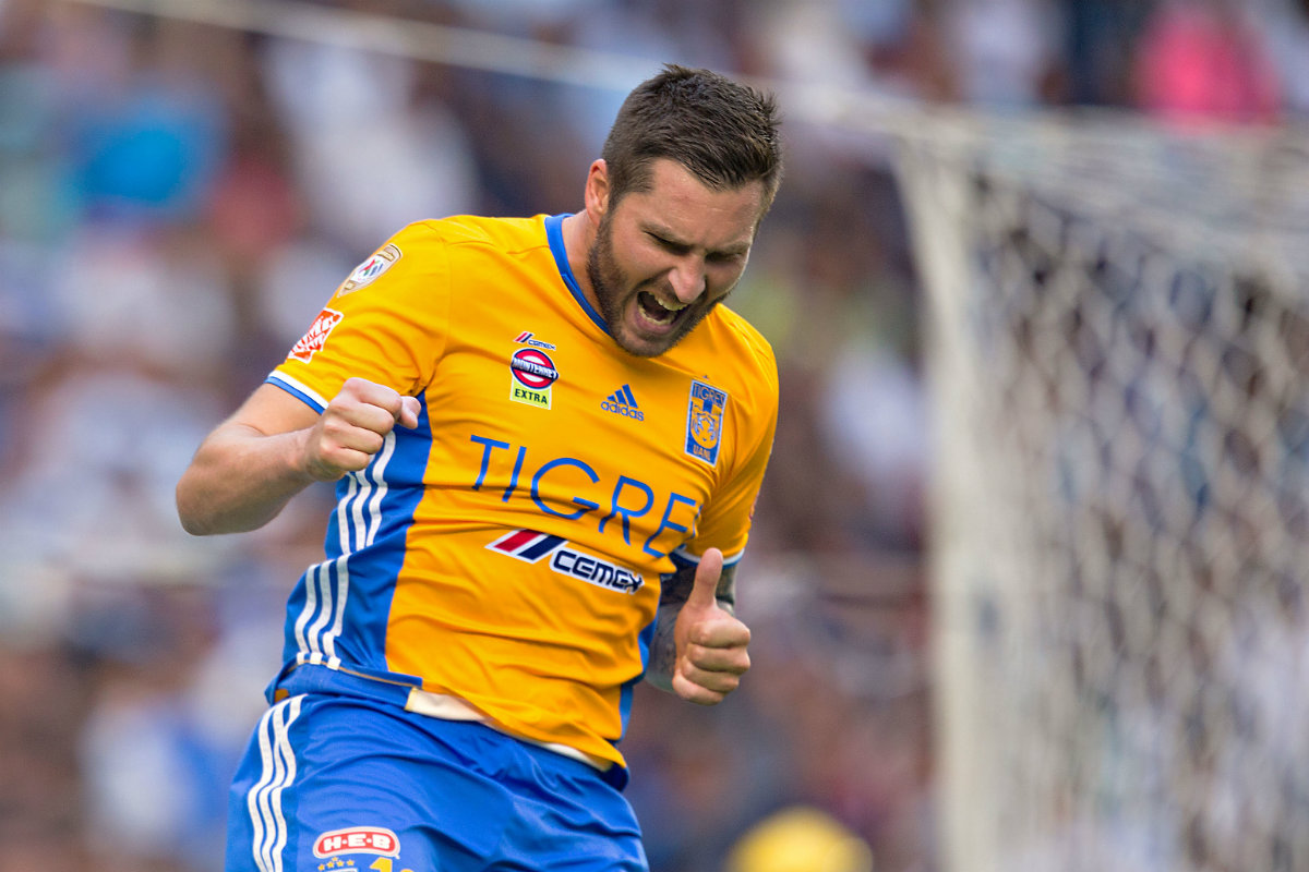 André-Pierre Gignac anotó un triplete para Tigres