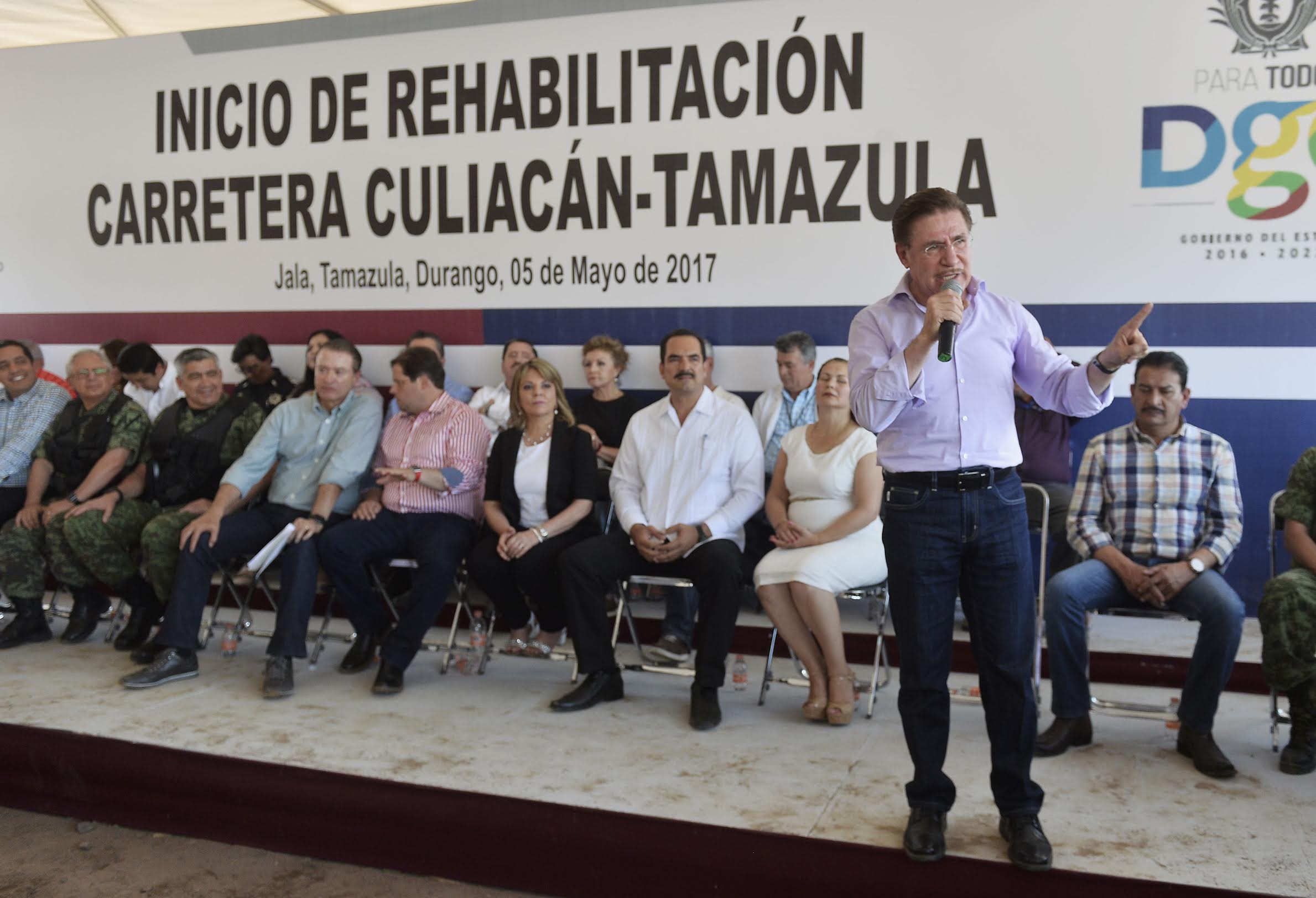 José Rosas Aispuro, Gobernador de Durango, anunció inversión de 230 mdp para Tamazula.