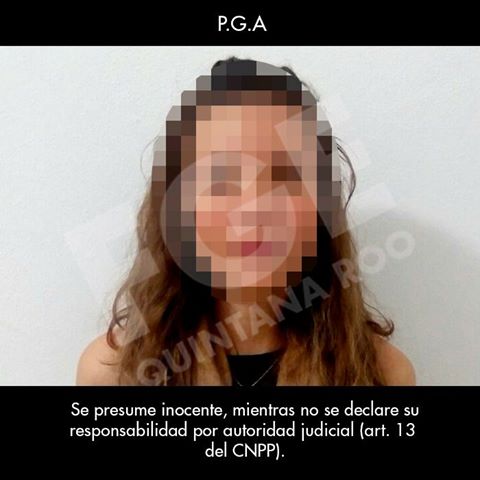 Paulina G. A. fue detenida en Chetumal.